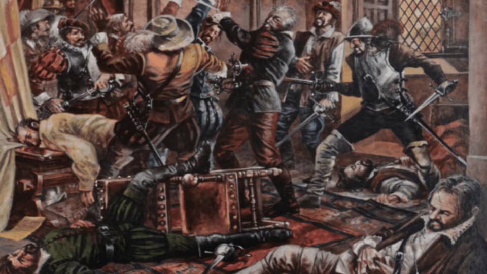 Muerte de Francisco Pizarro por los almagristas.