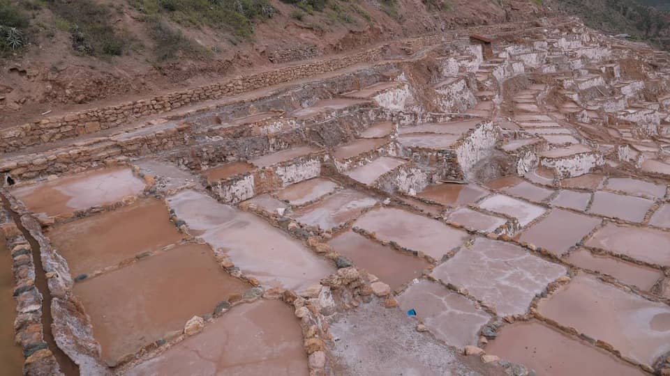 Salinera de Maras en temporada de lluvia